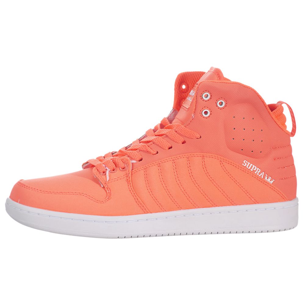 Chaussures de Skate Supra S1W Orange Neon Orange/White Homme | DRY-93385115